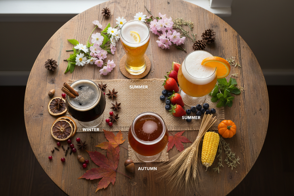 La bière et les saisons : pourquoi on ne boit pas la même en été et en hiver